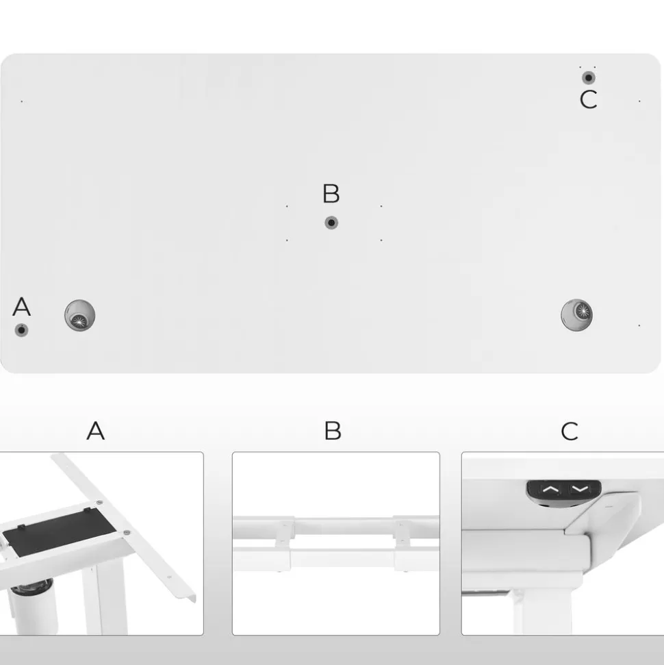 Hot SONGMICS Bureau d'angle Brun Vintage Noir