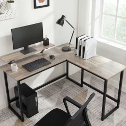 Cheap SONGMICS Bureau d'angle et caisson Noir