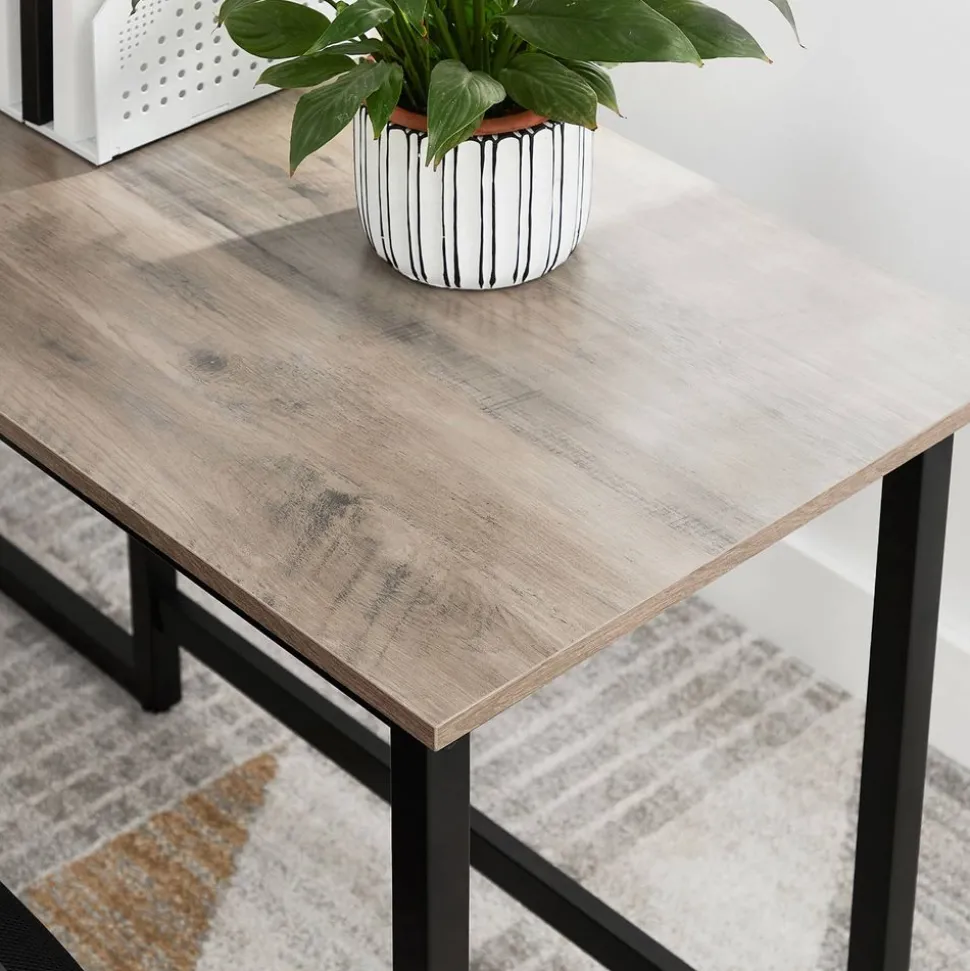 Cheap SONGMICS Bureau d'angle et caisson Noir