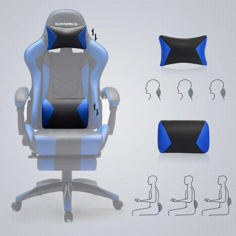 Hot SONGMICS Bureau debout noir Blanc