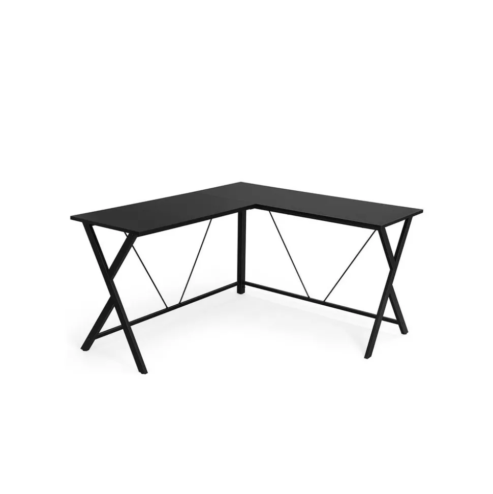 Cheap SONGMICS Bureau informatique d'angle beige