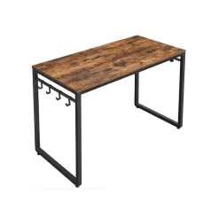 Outlet SONGMICS Bureau informatique en Z couleur hêtre