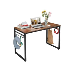 Outlet SONGMICS Bureau informatique en Z couleur hêtre