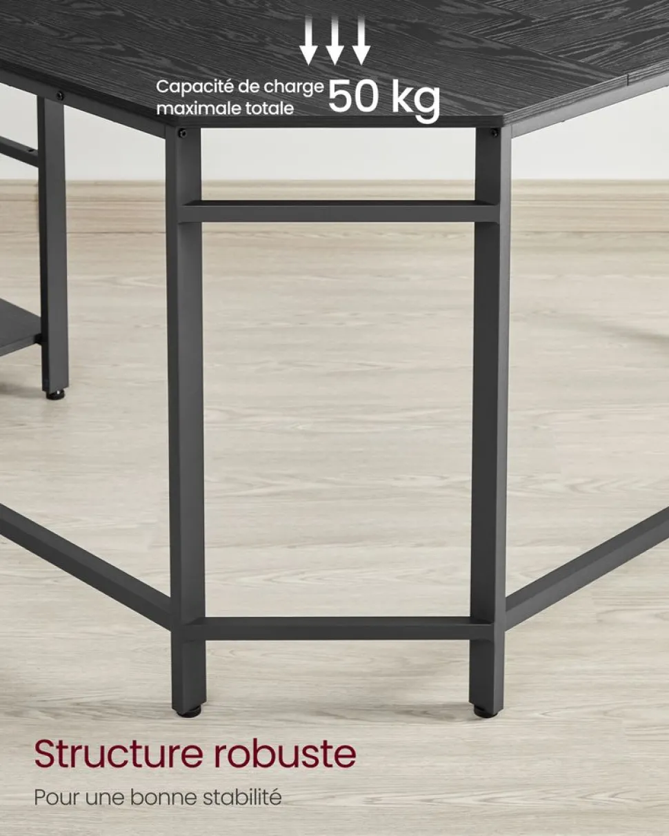 Clearance SONGMICS Bureau électrique 120 cm industriel