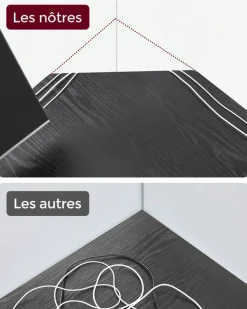 Clearance SONGMICS Bureau électrique 120 cm industriel