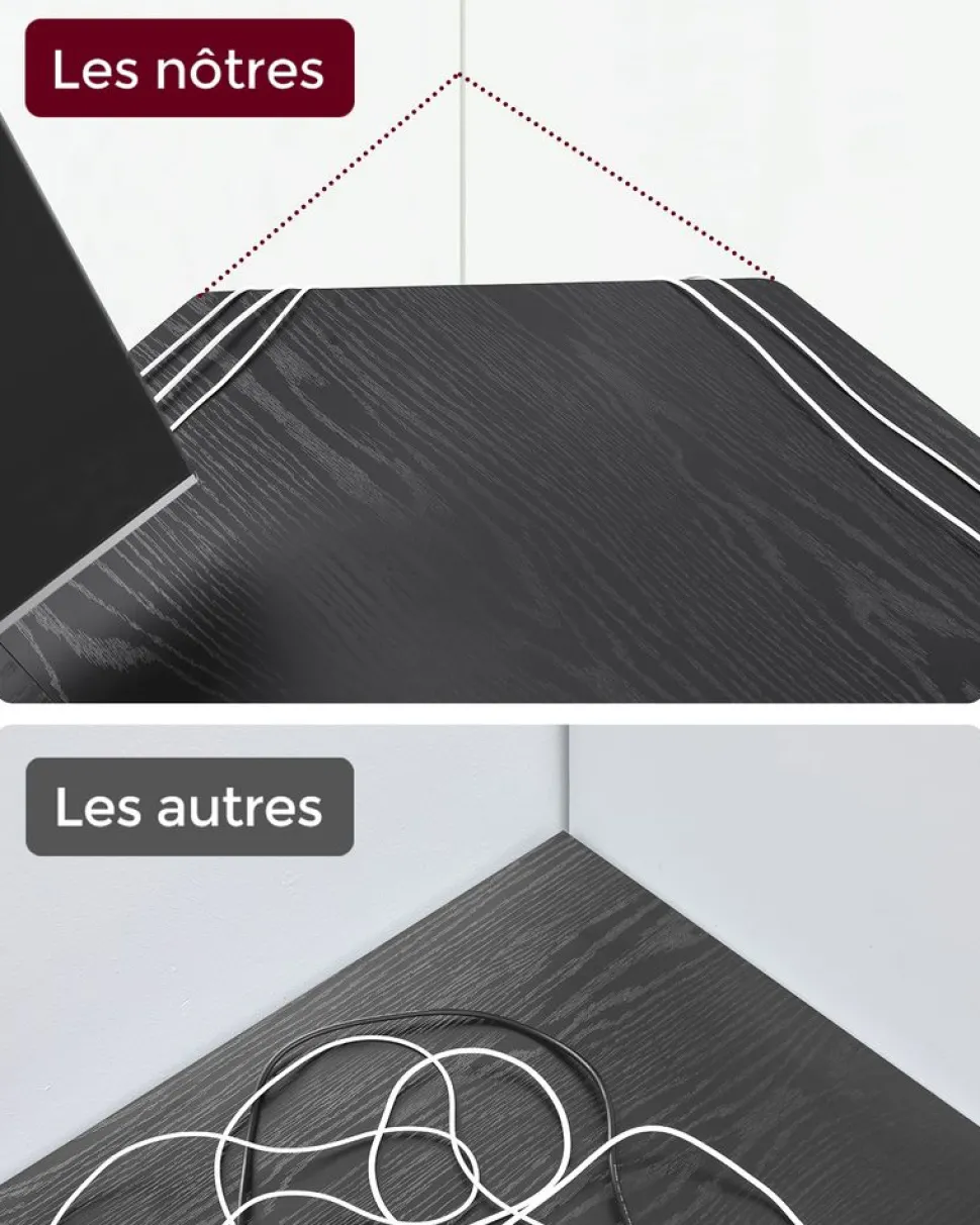 Clearance SONGMICS Bureau électrique 120 cm industriel