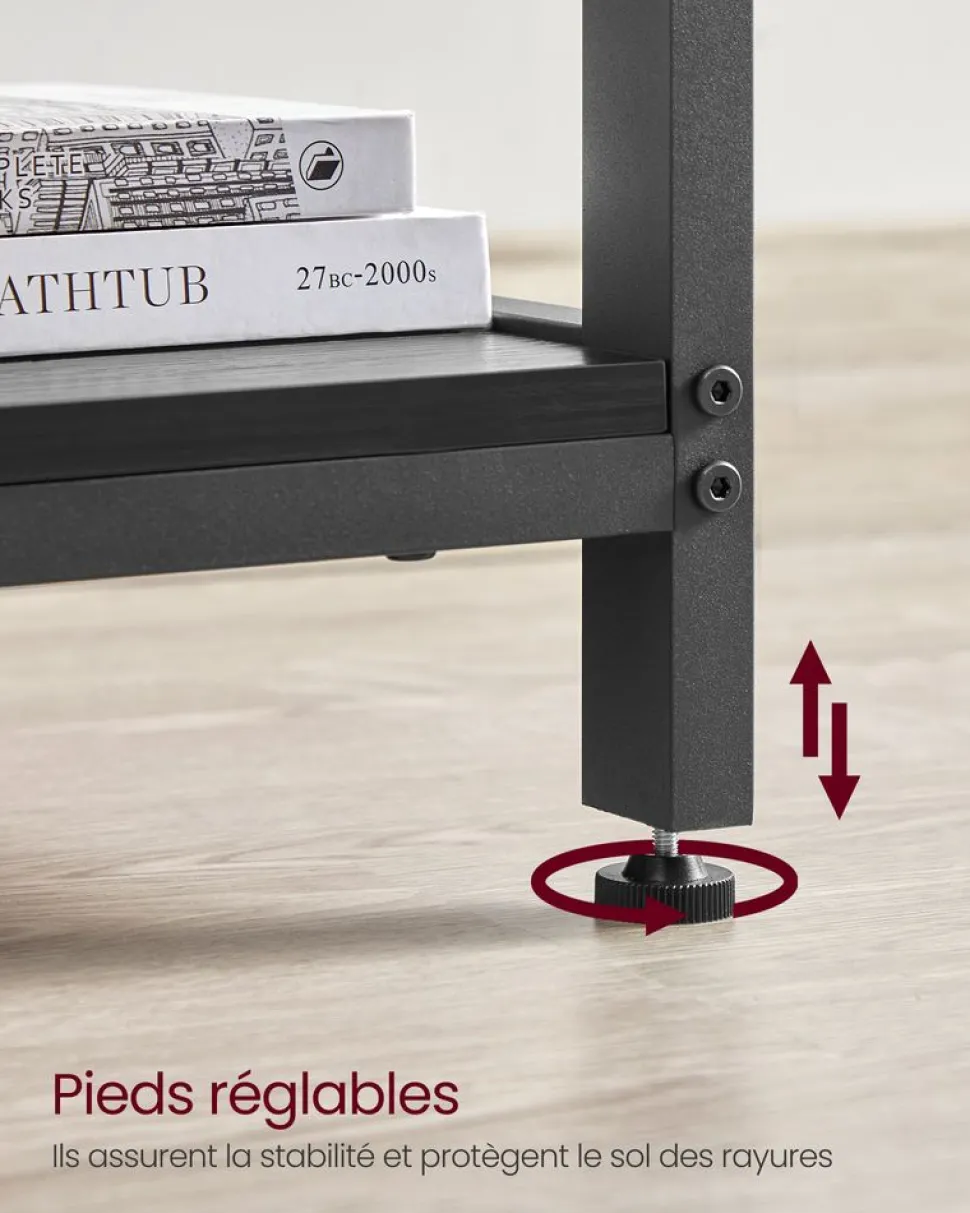 Clearance SONGMICS Bureau électrique 120 cm industriel