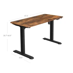 Cheap SONGMICS Bureau électrique 140 cm industriel