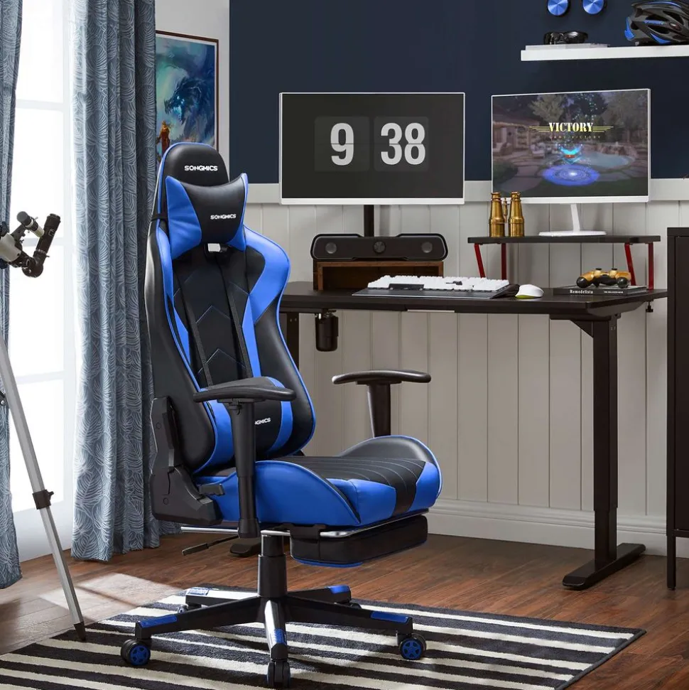 Shop SONGMICS Bureau Électrique Assis-Debout Bureau Réglable en Hauteur 60 x 110 x (72-120) cm