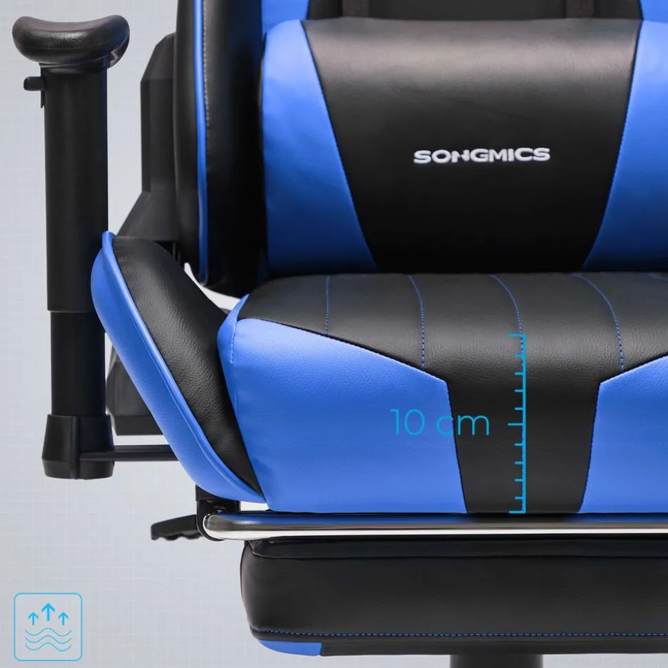 Shop SONGMICS Bureau Électrique Assis-Debout Bureau Réglable en Hauteur 60 x 110 x (72-120) cm