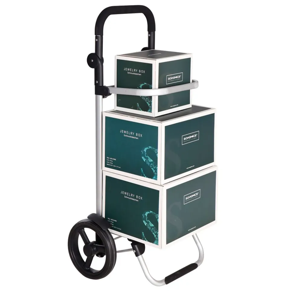 Fashion SONGMICS Caddie de course gris