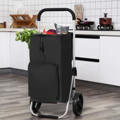 Fashion SONGMICS Caddie de course gris