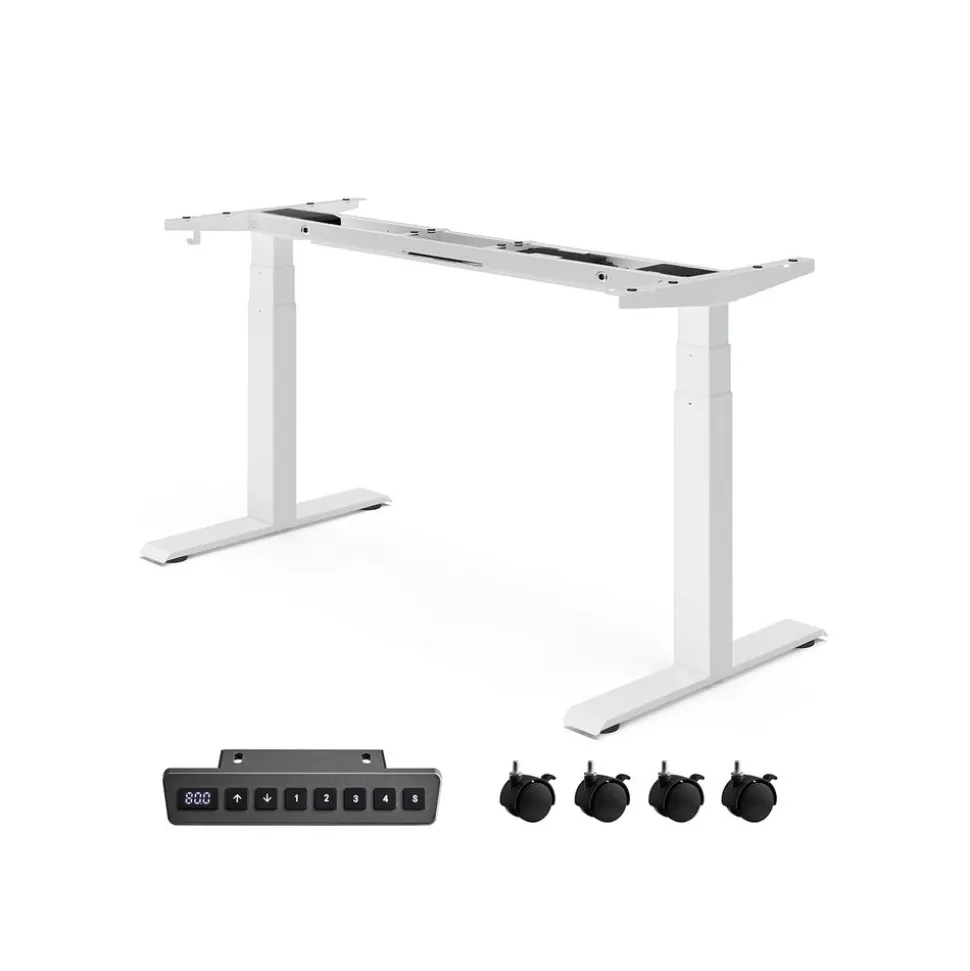 Hot SONGMICS Cadre de bureau électrique blanc