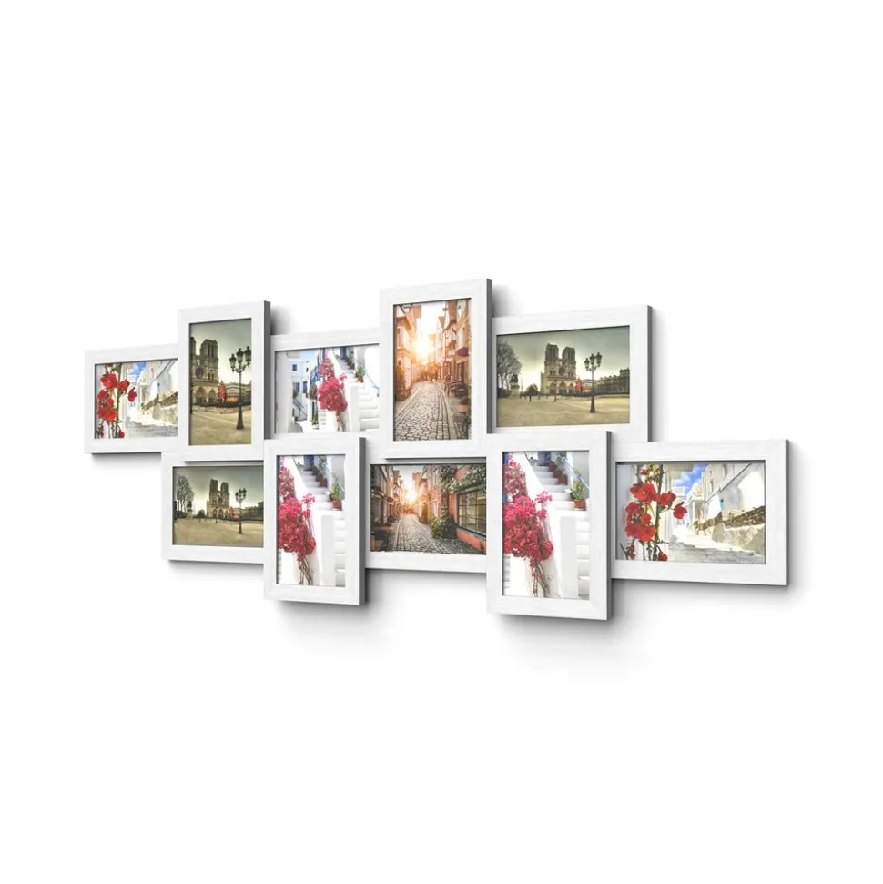 Clearance SONGMICS Cadre photo A4 avec 3 fonds noir cendré