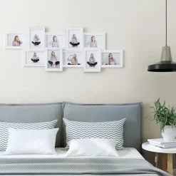 Clearance SONGMICS Cadre photo A4 avec 3 fonds noir cendré