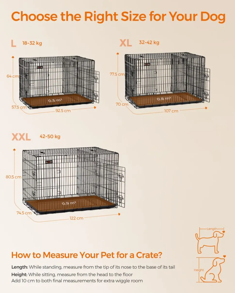 Shop SONGMICS Cage 122 x 74,5 x 80,5 cm Noir