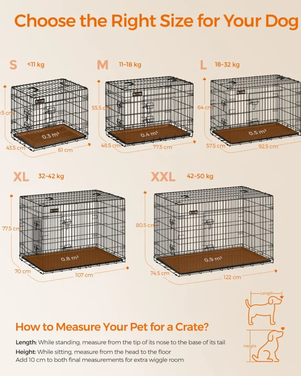 Shop SONGMICS Cage 122 x 74,5 x 80,5 cm Noir
