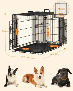 Flash Sale SONGMICS Cage 92,5 x 57,5 x 64 cm Noir