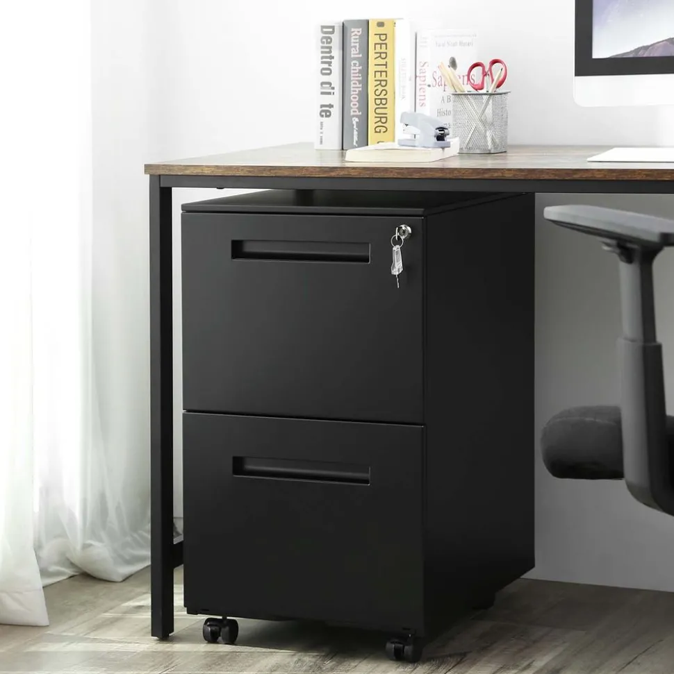 Cheap SONGMICS Caisson 2 tiroirs blanc