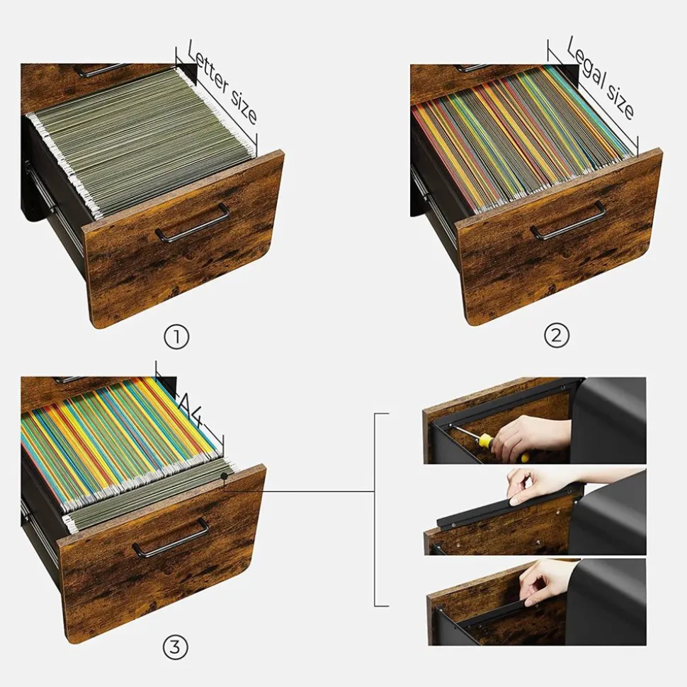 Online SONGMICS Caisson 2 tiroirs blanc