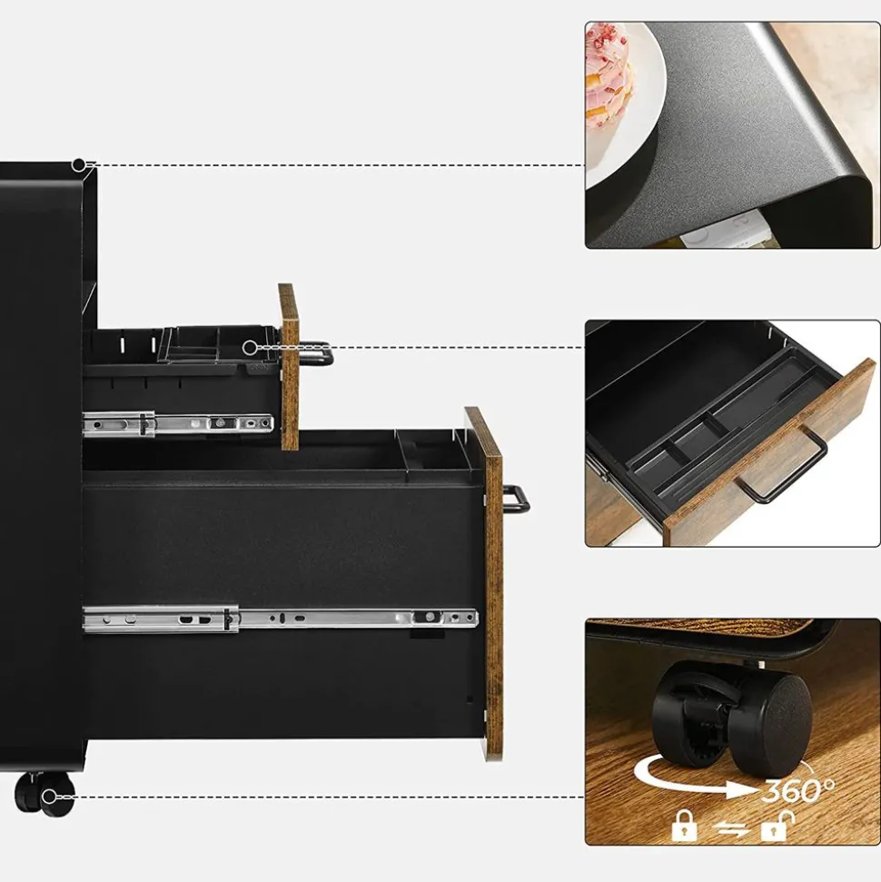 Online SONGMICS Caisson 2 tiroirs blanc