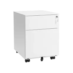 Best Sale SONGMICS Caisson 2 tiroirs bleu canard Blanc