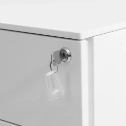 Best Sale SONGMICS Caisson 2 tiroirs bleu canard Blanc