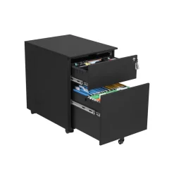 Best Sale SONGMICS Caisson 2 tiroirs bleu canard Blanc