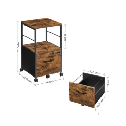 Cheap SONGMICS Caisson 2 tiroirs industriel