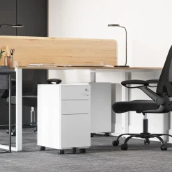 New SONGMICS Caisson 2 tiroirs noir mat