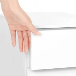 New SONGMICS Caisson 2 tiroirs noir mat