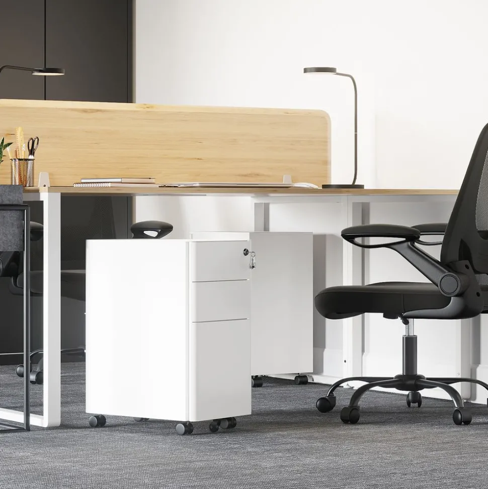 New SONGMICS Caisson 2 tiroirs rustique Brun Vintage Noir