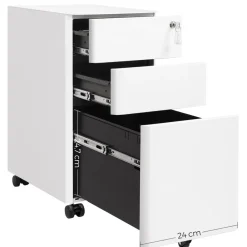 New SONGMICS Caisson 2 tiroirs rustique Brun Vintage Noir