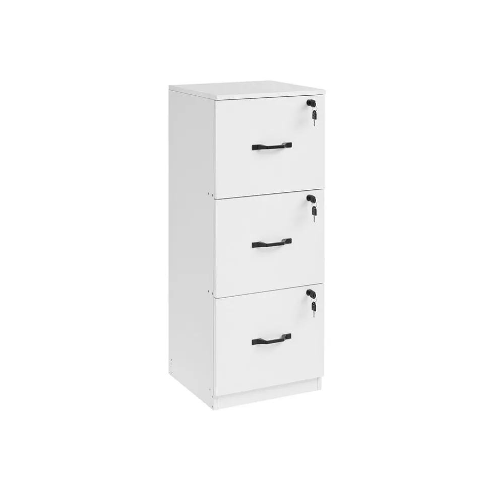 New SONGMICS Caisson de Bureau Blanc