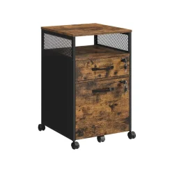 Online SONGMICS Caisson de bureau 2 tiroirs marron rustique et noir Marron Rustique + Noir