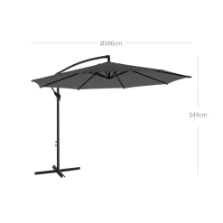 Discount SONGMICS Canisse 0,9 x 3 m gris foncé