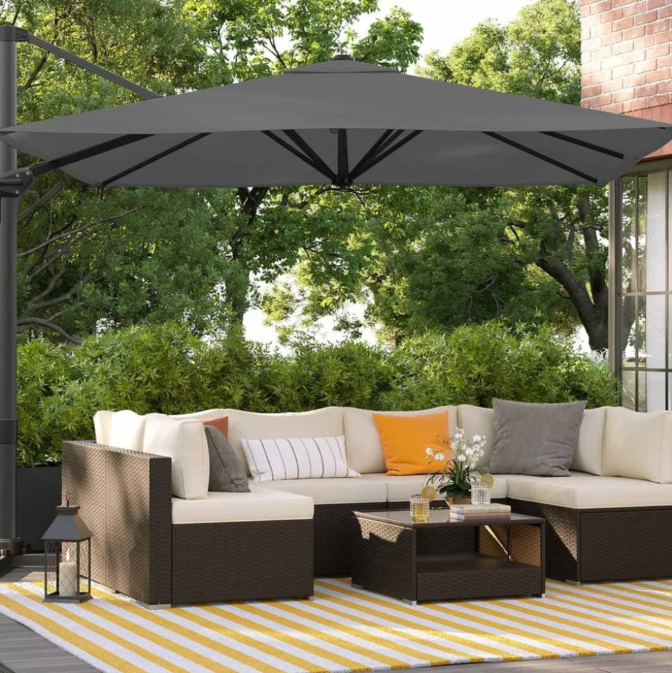 Shop SONGMICS Canisse 1 x 3 m gris foncé