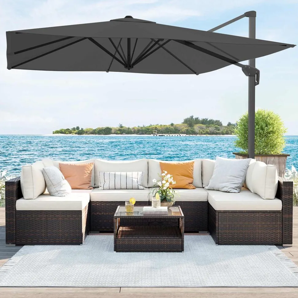 Shop SONGMICS Canisse 1 x 3 m gris foncé