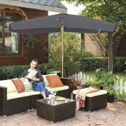 Best SONGMICS Canisse 1 x 4 m gris foncé