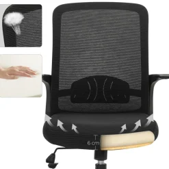 Discount SONGMICS Chaise de bureau accoudoirs Blanc