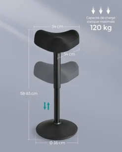 Outlet SONGMICS Chaise de bureau appui-tête maille Blanc