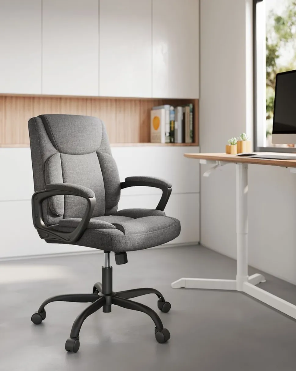 Online SONGMICS Chaise de bureau capacité de charge 150 kg noir d'encre