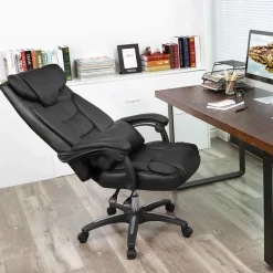 Cheap SONGMICS Chaise de bureau chic Blanc