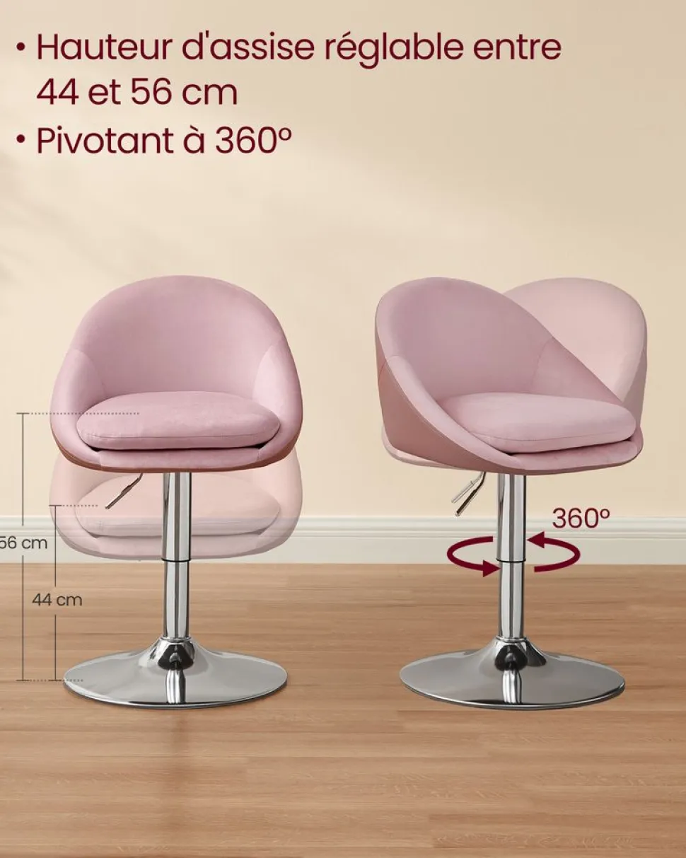 Clearance SONGMICS Chaise de bureau confort Noir