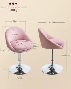 Clearance SONGMICS Chaise de bureau confort Noir