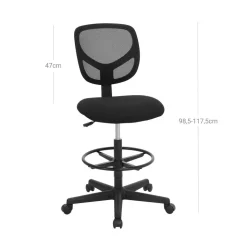 Sale SONGMICS Chaise de bureau ergonomique avec soutien lombaire noir d’encre