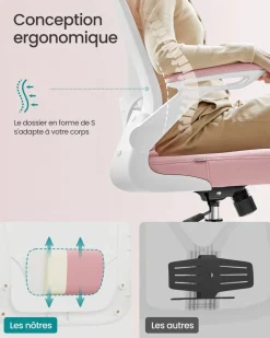 Flash Sale SONGMICS Chaise de bureau maille