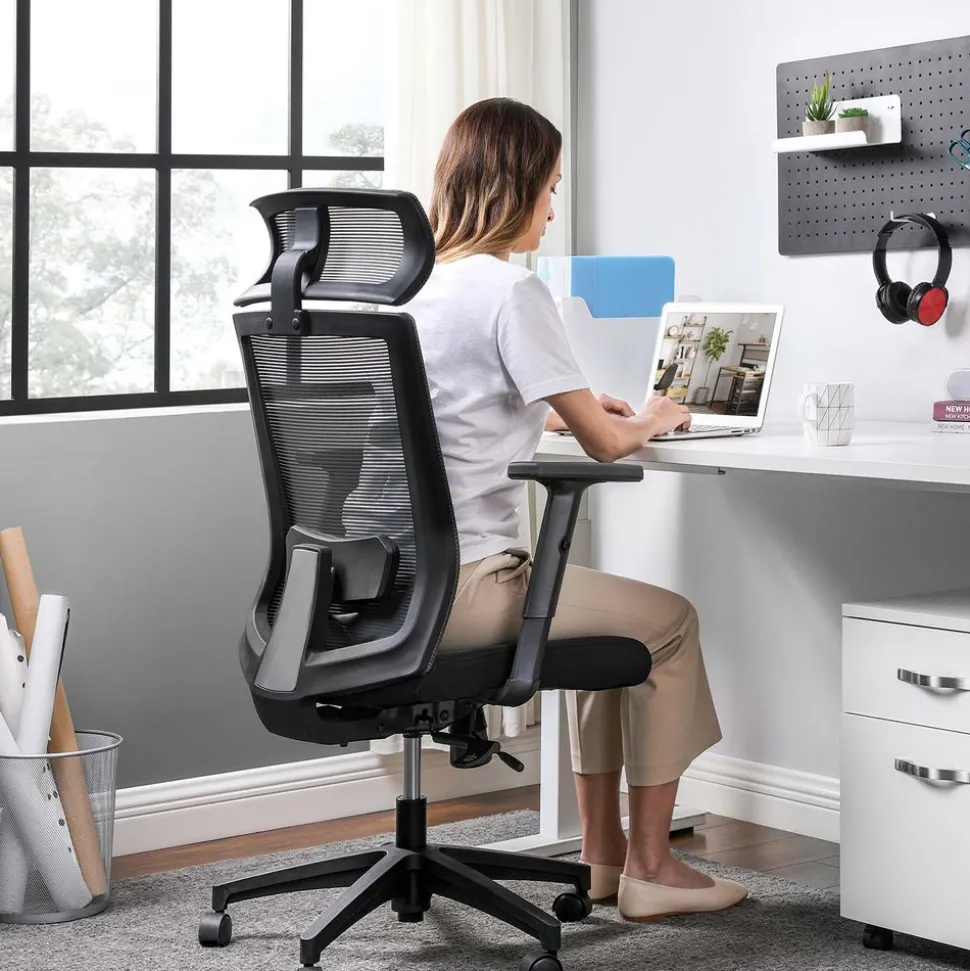 Flash Sale SONGMICS Chaise de bureau Noir