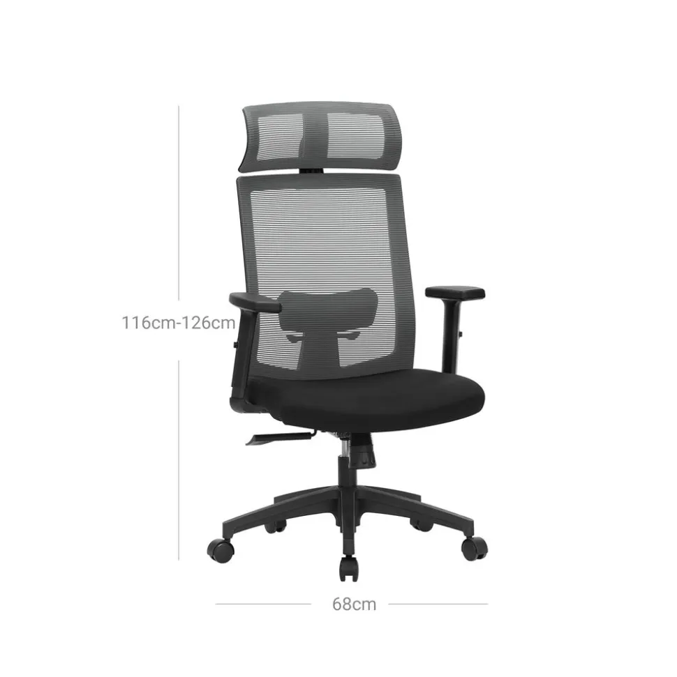 Flash Sale SONGMICS Chaise de bureau Noir