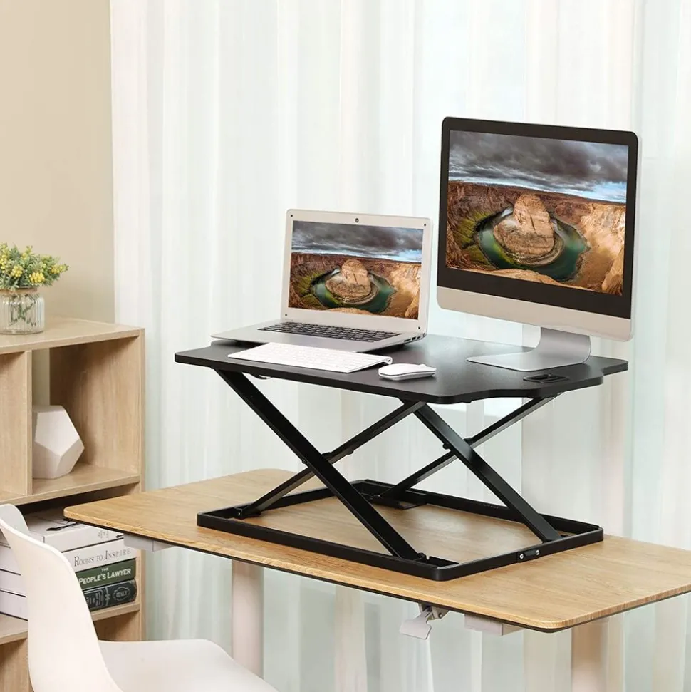 Cheap SONGMICS Chaise de bureau pivotante mécanisme à bascule marron caramel